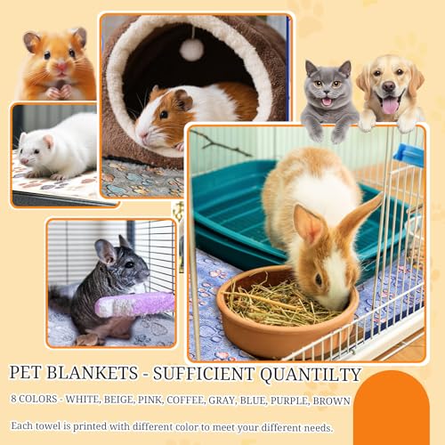 4 Pcs Washable Guinea Pig Bedding Absorbent Small Animal Cage Liners Reusable Guinea Pig Fleece Blankets Waterproof Pet Pee Pad Sleep Mat Pad Cover for Rabbit Ferret Chinchilla Hamster (24 x 35 Inch) - color: 4PCS 24 x 35 Inch