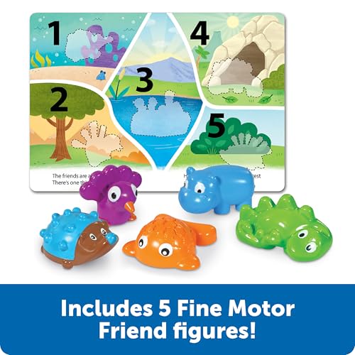 Learning Resources Spike and Friends Counting & Colors Book Set - 6 Pieces, Age 18 Month+ Toddler Activities, Educational Toys Set, Color Teaching Toys