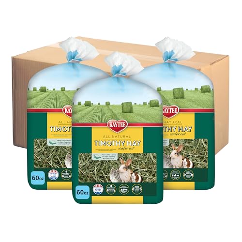 Kaytee Wafer Cut All Natural Timothy Hay for Pet Guinea Pigs, Rabbits & Other Small Animals, 11.25 Pounds - size: 11.25 Pound (Pack of 1)