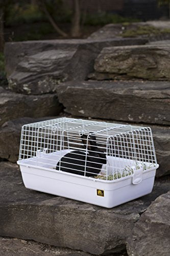 Prevue Pet Products Carina Animal Tubby - Small Animal Cage for Guinea Pigs, Dwarf Rabbits, Indoor and Outdoor Use, Lightweight, Travel Friendly Enclosure - Small, White - color: White