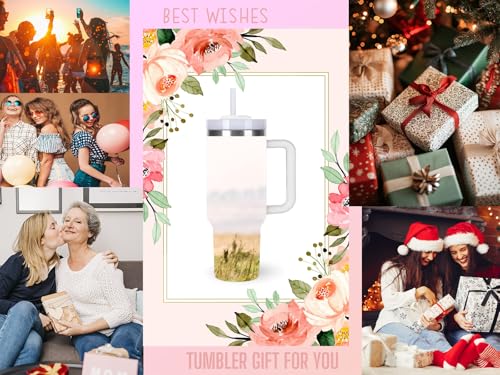 momocici 40oz Highland Cows Tumbler with Handle Gifts for Women.Highland Cow Lover Cups Tumbler Gifts for Women.40 oz Birthday Christmas Highland Cow Cup Tumblers for Highland Cows Lover. - style: Highland Cow & HEART