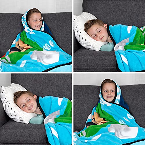Franco Kids Bedding Super Soft Plush Micro Raschel Blanket, 62 in x 90 in, Mario - color: Mario, size: 62 in x 90 in