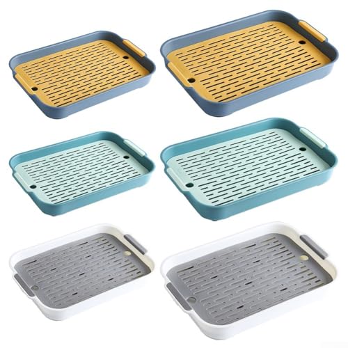 1PC ABS Rabbit Litter Tray, Guinea Pig Litter Pan, Pet Potty Training Toilet Tray, Small Animals Corner Litter Box for Hamster Ferret Chinchilla Hedgehog Bunny, Detachable Design(D)