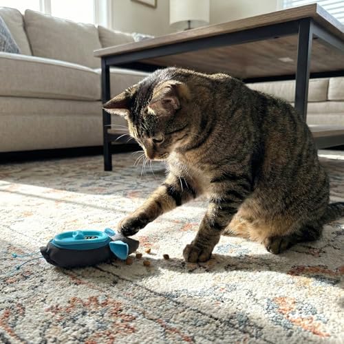 SPOT Doc and Phoebe's Cat Hunting Feeder - Interactive Indoor Slow Feeder & Treat Dispenser Toy, Encourage Natural Instinct to Hunt, Solve Behavioral Problems & Obesity, Set Includes 3 Mice and Scoop