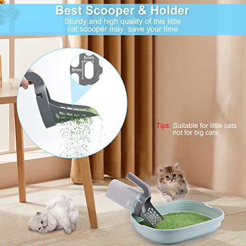 Cat Litter Scooper with Holder, Cat Litter Shovel with Waste Can,Refill Bag | 135 Refill Bags (9 Boxes of 15 Bags), Large Capacity Cat Scooper Portable Shovel