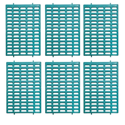 Saguaro Acres Rabbit Cage Resting Mat - Pack of 6 (Teal) - color: Teal
