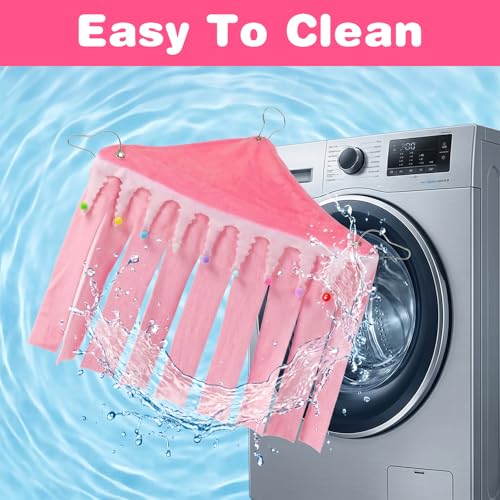 Guinea Pig Hideout, Small Animal Hideout Corner Fleece Tent with Hammock | Guinea Pig Cage Accessories for Bunny, Chinchilla, Hamster (Pink, 30x40x30cm)