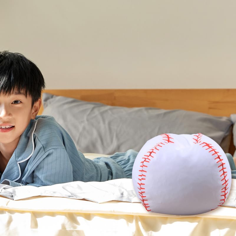 Healifty Baseball Storage Bag for Kids Stuffed Animal Toy Organizer with Zipper Home Storage Bag for Plush Toys Bean Chair Alternative 22.83 X 22.83 X 17.71 in