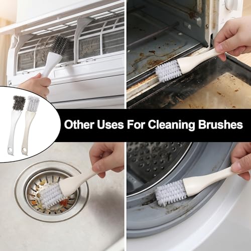 4-Piece Bird Poop Remover Brush Kit, Bird Cage Cleaner+ | Stainless Steel Poop Remover Tool Set for Parakeet, Parrot, Rabbit, Hamster, and Small Animal Cage Cleaning Accessories