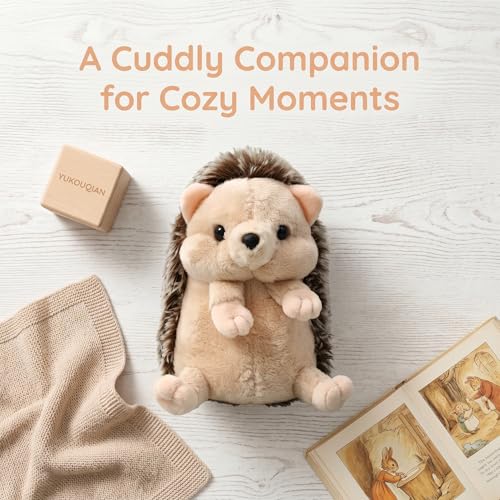 YUKOUQIAN Hedgehog Stuffed Animal Cute Plush Doll Toy 5 inch for Girls Boys Christmas (Hedgehog) - style: hedgehog