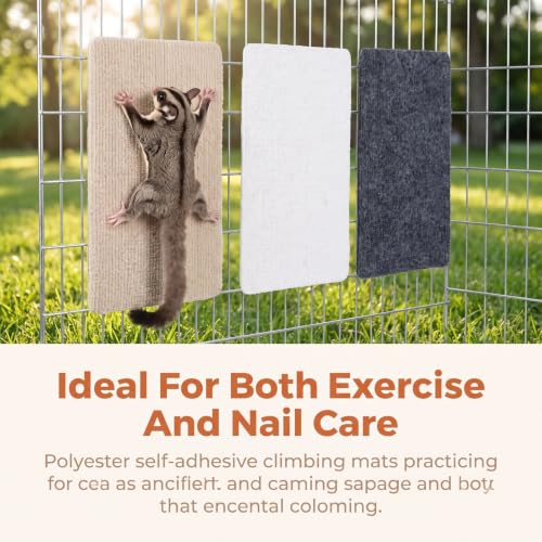 3PCS Sugar Glider Toys Climbing Mats, Sugar Glider Cage Accessories