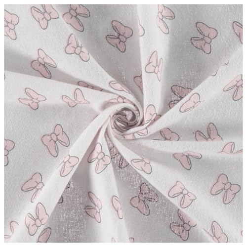 Disney Baby 4-Pack Receiving Blankets — 100% Cotton Flannel, 28" x 28" — Available in Mickey, Minnie, Pooh, Stitch or Angel — Soft Swaddle, Burp & Stroller Blankets — Gift-Ready with Ribbon Bow - color: Minnie Mouse Bows