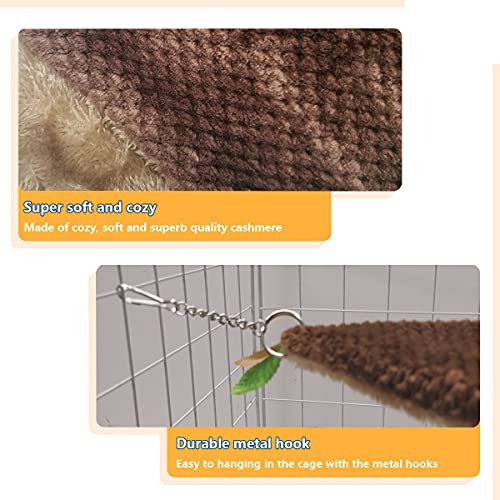 Leftstarer Pet Hammock and Tunnel Set, Soft Cashmere for Small Pets, Suitable for Guinea Pigs, Rats, Ferrets, Hamsters, etc., 22.1x9.1in - color: 4.Tunnel