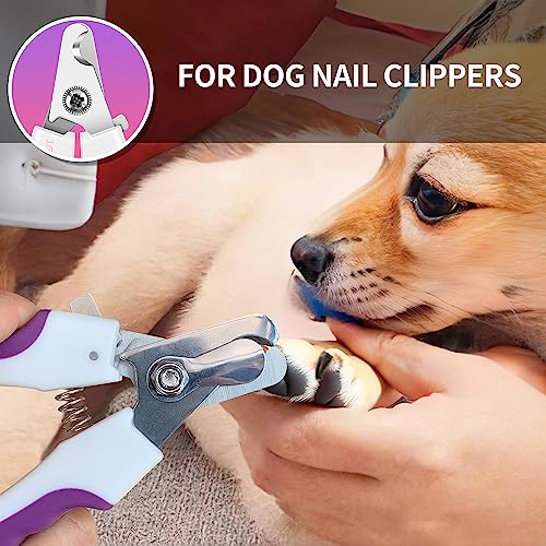 6" Dog Nail Clippers for Small, Medium and Large Breed Professional Pet Nail Trimmers -Suitable for Cats, Rabbits and Guinea Pigs with Safety Guard to Avoid Over Cutting (Purple) - color: Purple