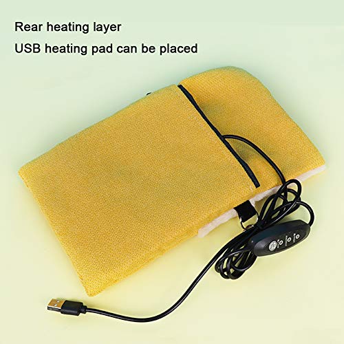 La La Pet Small Hanging Sleep Pouch with Heated Warm Compartment Hammock for Hamster Rat Sugar Glider Squirrel Ferret - Warm Nest Hideout Cave Cage Accessories (Blue, M)