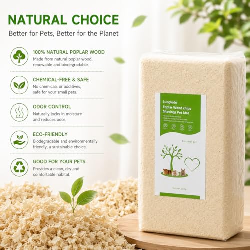 88oz Natural Aspen Wood Pet Bedding – Low Dust, Odor Control & Ultra Absorbent Shavings for Hamsters, Parrots, Guinea Pigs & Small Animals - size: 88oz
