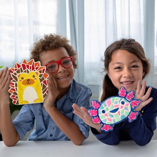 Creative Roots Axolotl Stepping Stone Kit, 7-Inch Paintable Ceramic Stepping Stone, Includes 6 Acrylic Paints, Kids Crafts, Ages 8+ - style: Axolotl