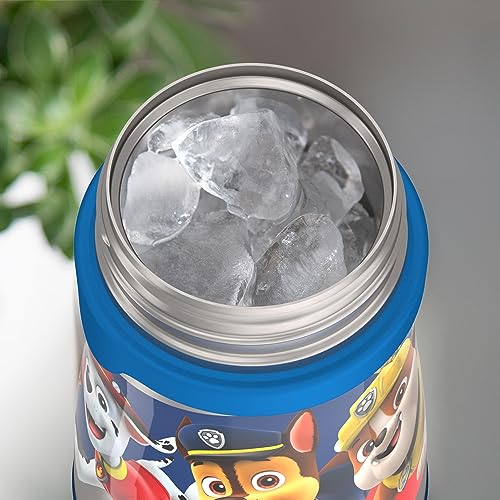 THERMOS Vacuum Insulated Stainless Steel 10oz Straw Bottle, PAW PATROL BOY (Pack of 3) - color: PAW PATROL BOY, size: 10 Ounces (Pack of 3)