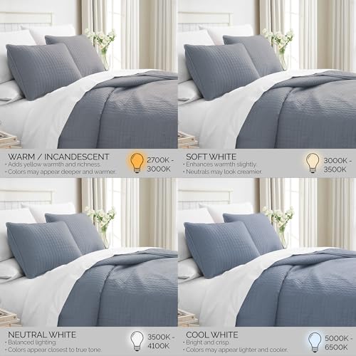 Southshore Fine Living, Inc. Queen Quilt Set, Full Size Bedspread with 2 Matching Pillow Shams, Soft Microfiber Lightweight Quilts, Queen Size Coverlet, Vacation Rental Quilts, Slate Blue Quilt - color: 08 - Slate Blue, size: Full / Queen