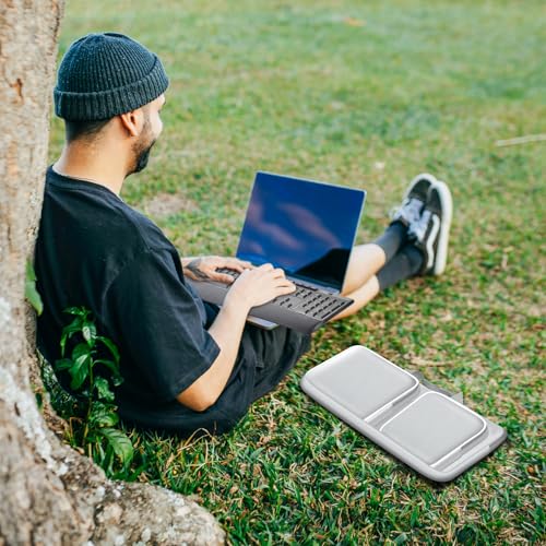 Keyboard Carrying Case for Logitech MK270 MK345 MK335 MK955 | For Office Users, Commuters, and Travelers; Organizer with Mouse and USB Receiver Pocket, Case Only - Gray - color: Grey