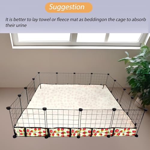Guinea Pig Cage Liner，Washable Waterproof Oxford Cloth Cage Liners for Small Animals,Hamster Chinchilla Hedgehog Rabbit and Other Small Animals Not Include Cage(48x48 inches) - size: C&C 4x4(48x48 inches)