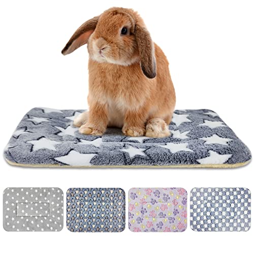 5PCS Rabbit Bed, Soft Bunny Bedding, Fleece Guinea Pig Blanket | Warm Plush Sleeping Mat, Cage Liner for Hamster Ferret Squirrel Hedgehog Rat - color: 02 - (5 Pcs)