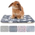 5PCS Rabbit Bed, Soft Bunny Bedding, Fleece Guinea Pig Blanket | Warm Plush Sleeping Mat, Cage Liner for Hamster Ferret Squirrel Hedgehog Rat - color: 02 - (5 Pcs)