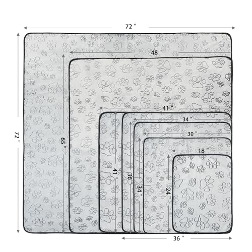 Reusable Puppy Pads, Washable Pee Pads, Leakproof 41"x 41" 2 Pack | High Absorbency Dog Training Pads, Wee Wee Pads With Waterproof Non-Slip Base For Indoor Potty, Crates, Playpen & Senior Dogs - size: 41x41(pack of 2)-Gray