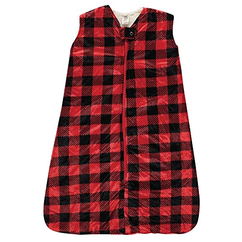 Hudson Baby Unisex Baby Mink with Sherpa Inner Sleeping Bag, Sack, Blanket, Buffalo Plaid, 0-6 Months - color: Buffalo Plaid, size: 0-6 Months