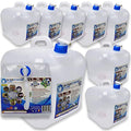 WaterStorageCube BPA Free Collapsible Water Container with Spigot, Camping Water Storage Carrier Jug for Outdoors Hiking Backpack & Survival Kit, Foldable Portable Water Canteen 1.3/2.6/5.3 Gallon - size: 5.3 gallon, style: 8-Pack 5.3 Gal