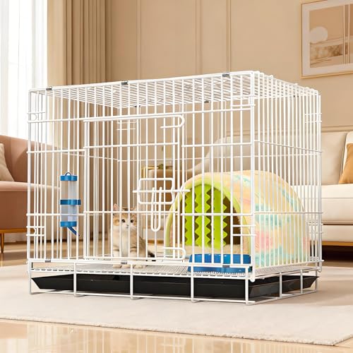 Small Animal Cage Indoor, Hamster Cage with Water Bottle & Food Bowl & Washable Small Nest, Guinea Pig Cage for Ferret, Chinchilla, Bunny, Kitten, Hedgehog, Squirrel, Rat, Rabbit