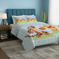 Northwest Disney Winnie The Pooh Funny Friends Full Comforter Set 5 Piece Reversible Design Ultra Soft Fade Resistant Microfiber Kids Bedding Set Officially Licensed - color: Winnie Full