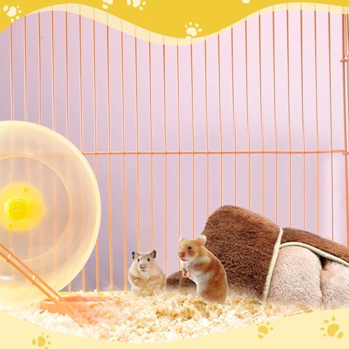 2 Pcs Guinea Pig Hideouts Warm Bed, Dark Brown, Light Coffee, Plain | Guinea Pig Sack, Soft Plush, Washable Bedding Hideout for Small Pet, Nest Supplies, Cage Habitat Accessories - color: Dark Brown, Light Coffee
