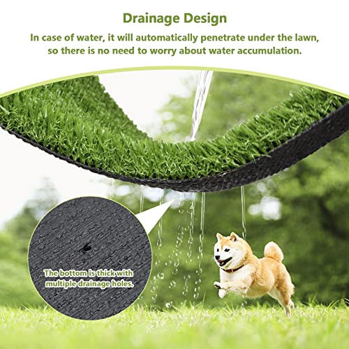43.3 x 29.5 Inches Fake Grass Pee for Dogs Artificial Grass Rug Turf for Puppy Potty Training Washable Grass Mat Pee Grass for Dog Potty Tray