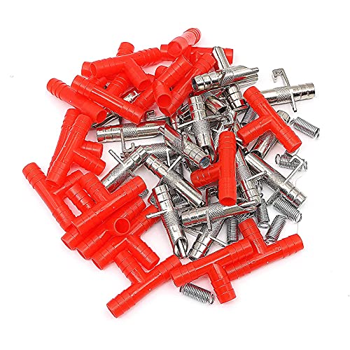 50 Pieces Automatic Rabbit Water Nipples Drinker Feeders Rabbit Watering System Bunny Guinea Pig Ferret Waterer Water Dispenser