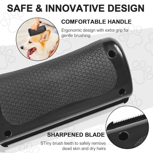 Deshedding Pet Brush, Deshedding Brush for Indoor Cats, Dogs, Pet Hair Remover Comb for Short Long Hair, Easy Clean Pet Grooming Tool for Shedding Control