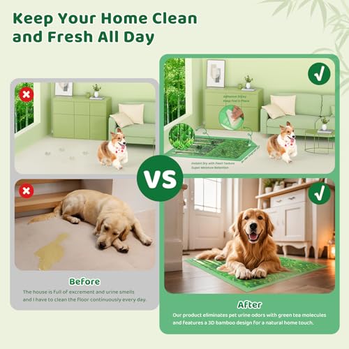 Puppy Pads XL 60 Count - 28"x34" with Adhesive Tabs - size: 28 x 34 inches (60 Count)