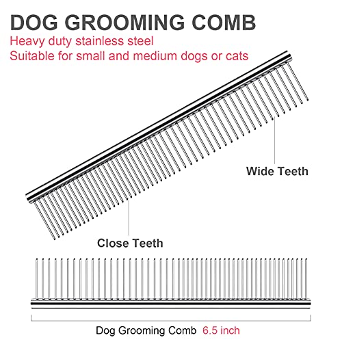Dog Grooming Scissors Kit, Premium Stainless Steel Dog Shears with Curved Shears, Sharp Durable for Dogs Cats+Pink 3 Piece - color: Pink 3 Piece