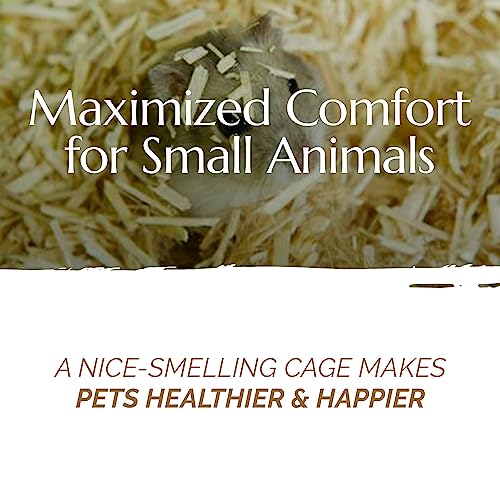 AubiZoo High Grade Small Animal Hemp Bedding, Ultra Absorbent Blend of Hemp Pieces Designed for The Comfort of Pets, Rat Cages, Guinea Pigs, Bunny Rabbit, Reptile Terrarium, Bird, Easy Size 3kg 6.6lb - size: 6.6 Lbs