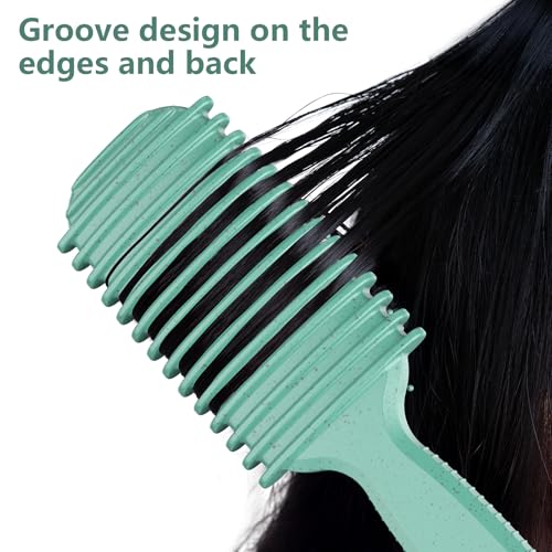 Curl Defining Brush, Curly Hair Brush, Slick Back Hair Brush, For Combing and Shaping Curls in All Hairstyles to Reduce Pulling (Green) - color: Green