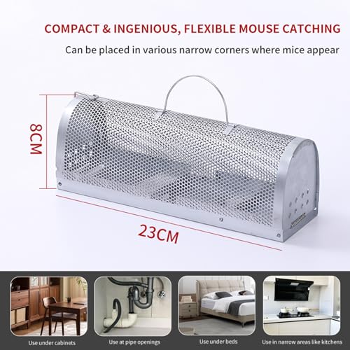 Humane Rat Trap, Reusable Rat Trap Cage, No Kill Live Mouse Catch Trap, Mice Trap Cage for Indoor and Outdoor Small Animal - Mouse Voles Hamsters Live Cage Catch and Release (Rat Trap A) - style: Rat Trap A