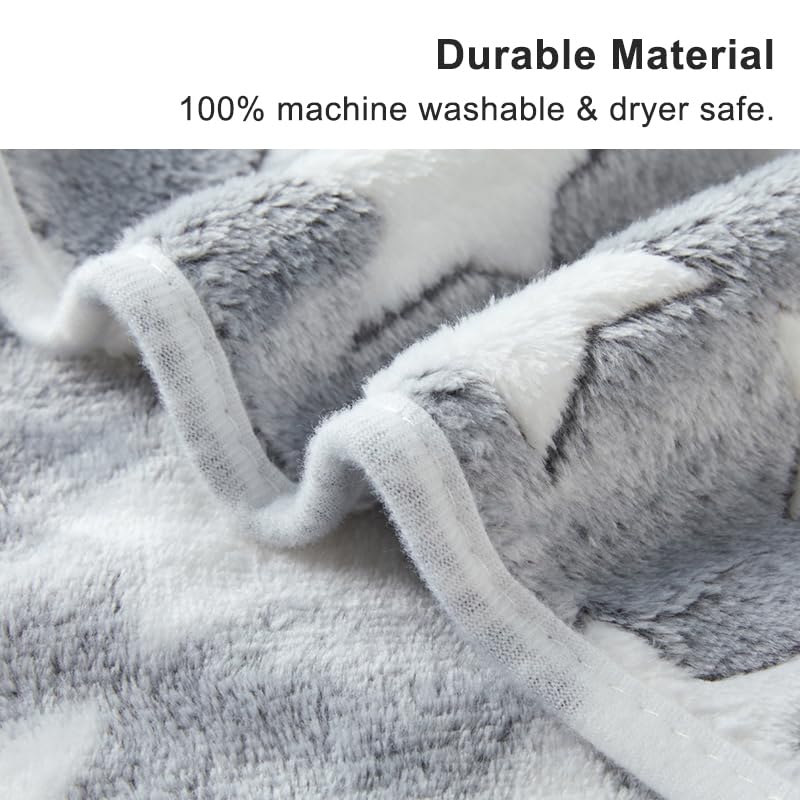 1 Pack 3 Blankets Super Soft Fluffy Premium Fleece Pet Blanket Flannel Paw Printed Throw for Dog Puppy Cat (Small 23x16'', Brown, Pink, White) - color: White, Pink, Brown, size: 23x16 inch(Pack of 3)