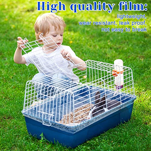Tondiamo 150 Pcs Cage Liners for Small Animals Disposable Hamster Tray Clear Box Leak Proof Guinea Pig Cage Liner Bag Litter Toilet Film for Rabbit Bunny Hamster Hedgehog (Medium) - size: Medium
