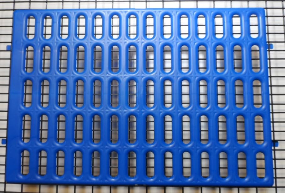 Saguaro Acres Rabbit Cage Resting Mat - Pack of 6 (Blue) - color: Blue