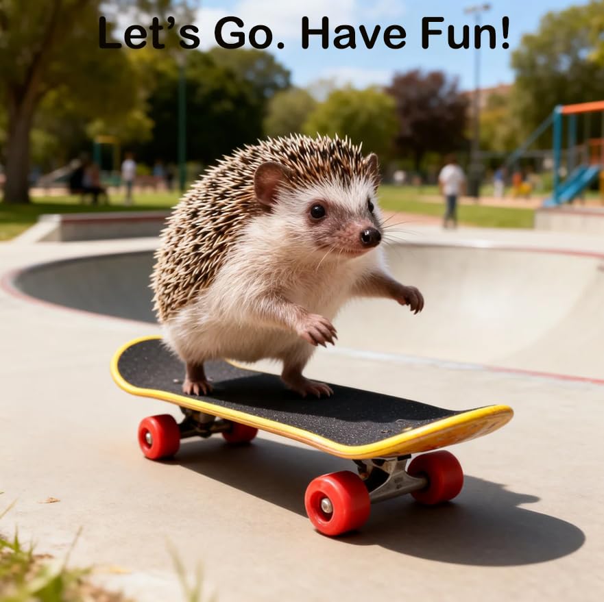 Hedgehog Enrichment Toys Set, Includes Hideout Tunnel, Skateboard, Ball Bell, Cozy Bed, and Seesaw, 5 Piece - color: Blue