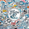 Vybonz Shark Stickers Cute Ocean Animal Funny Decal Pack | Funny Shark Vinyl Decals, Cute Ocean Animal Stickers, Gifts For Shark Lovers, Marine Life Enthusiasts, Ocean Fans - color: Shark, size: 3in