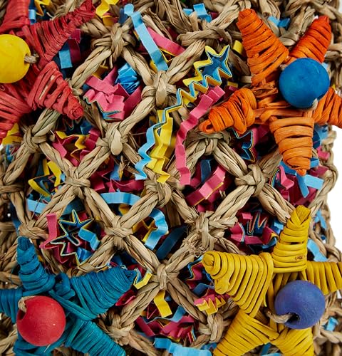 Super Bird Creations SC208 Foraging Toy - Ideal for Small Animals - Fun & Entertaining Animal Toy - Pickin’ Pocket Design - Made with Safe Components - 5” x 3” x 7.5”