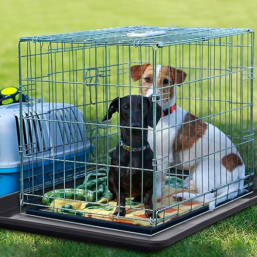 Mifoci 6 Pcs 35 x 23.6 Inch Replacement Tray for Large Dog Plastic Dog Crate Pan Crate Bottom Liner Trays Chicken Poop Tray