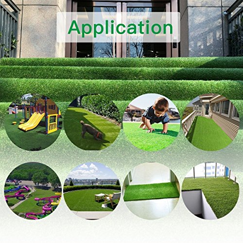 Petgrow 4FTx7FT Artificial Realistic & Thick Fake Mat Indoor Outdoor | Garden Landscape Pet Pad Dog Synthetic Grass Rug Turf - size: 4 FT x 7 FT (28 Square FT)