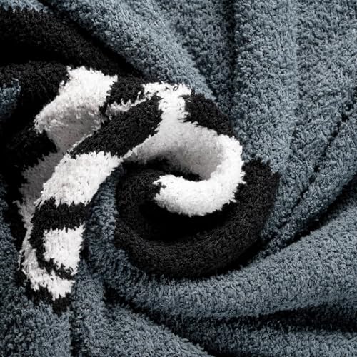 Jay Franco Disney Mickey Mouse Faces Feather Knit Fluffy Throw Blanket - Fuzzy Blanket Measures 50 x 60 Inch | Super Soft Lightweight Bedding - color: Gray - Mickey Mouse